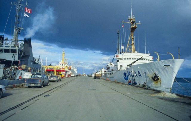 Surveyor alongside in Punta Arenas, Chile Picture