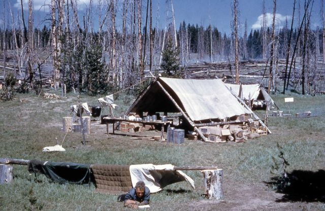 White Lake fire camp Picture