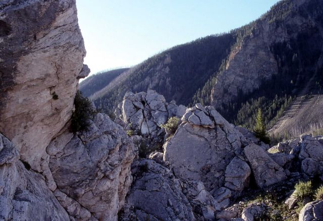 The Hoodoos with Bunsen Peak in the background - Geology Picture