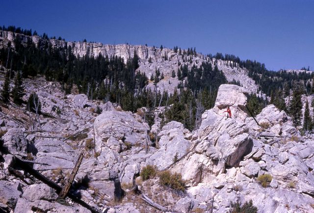 Hoodoo area at the base of Terrace Mountain - Geology Picture