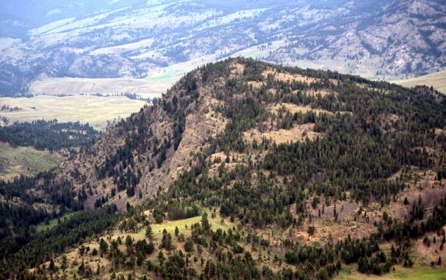 Aerial view of Garnet Hill - precambrian granite & gneiss Picture