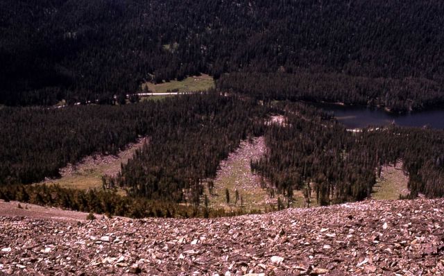 Damage to Avalanche Peak - Geology Picture