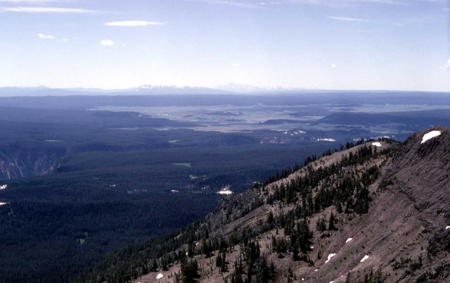 View of Central Plateau (caldera) from Mt Washburn Picture