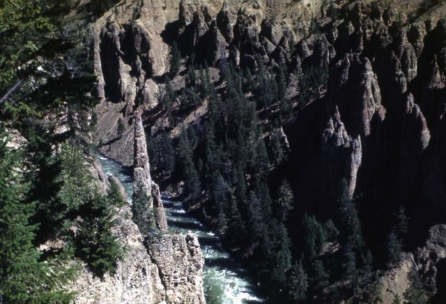 Cleopatra's Needle, Yellowstone River Canyon, Tower Falls Picture