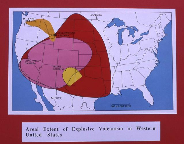 Map of explosive volcanism in the United States - Volcanics Picture