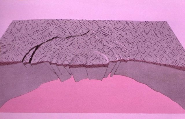 Third step in formation of Yellowstone caldera - Diagrams Picture