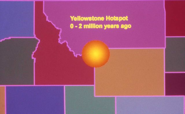 Yellowstone Hot Spot 0-2 million years ago - Diagrams Picture