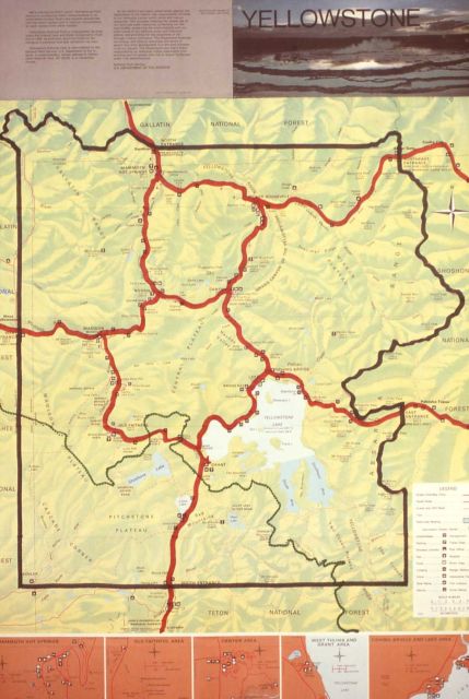 USNPS map of Yellowstone National Park Picture