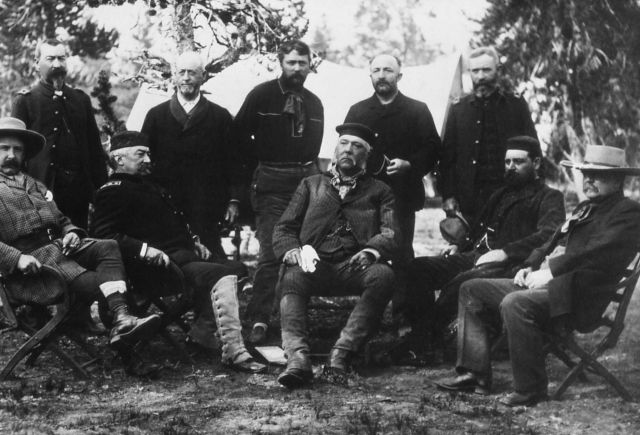 President CA Arthur party at Yellowstone National Park Picture