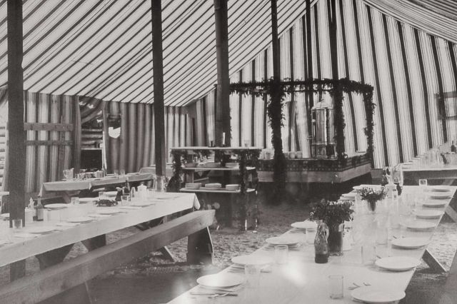 Wylie's Camp Company, interior of dining tent Picture