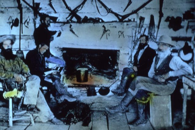 Interior of Sawtell's cabin Picture
