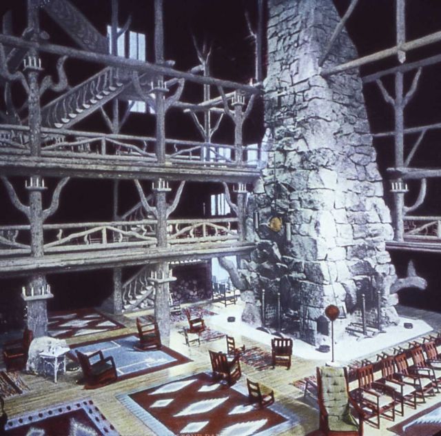 Interior of Old Faithful Inn Picture