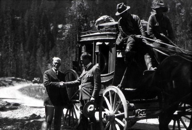 CW Cook & Superintendent Horace Albright on 50th anniversary Picture