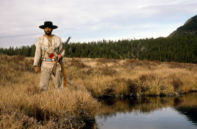 Mountain man Don Arcenneaux doing a living history program Picture
