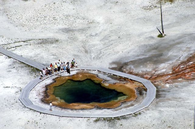 Interpretive program at Emerald Pool in Black Sand Basin Picture