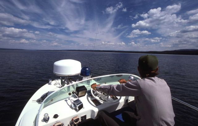 Yellowstone Lake boat patrol Picture