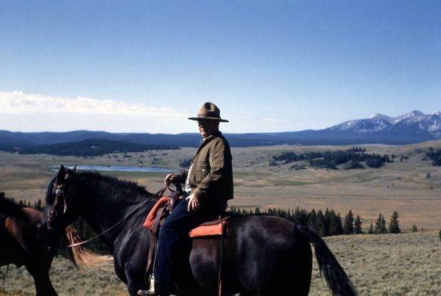 Bob Robinson on horseback on Terrace Mountain Picture