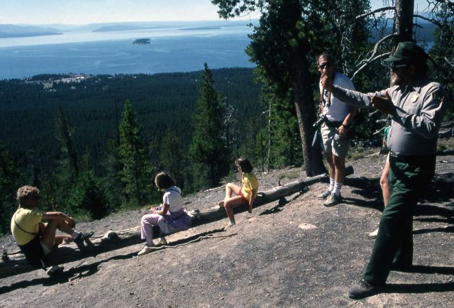 Kip Halvershorn leading guided hike on Elephant Back Mountain Picture