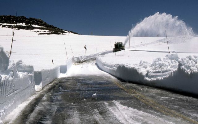Rotary snowplow opening the Beartooth Highway Picture