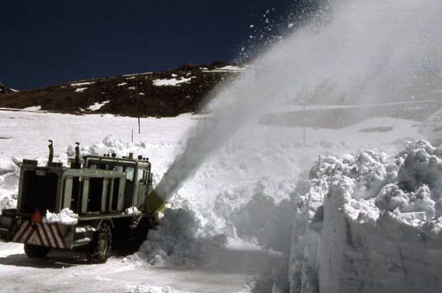 Rotary snowplow opening the Beartooth Highway Picture