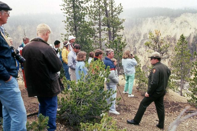 Karl Wacter leading a guided walk Picture