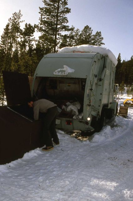 Garbage disposal in winter Picture