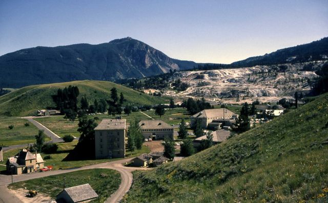 View of Mammoth Hot Springs as seen from Kite Hill Picture