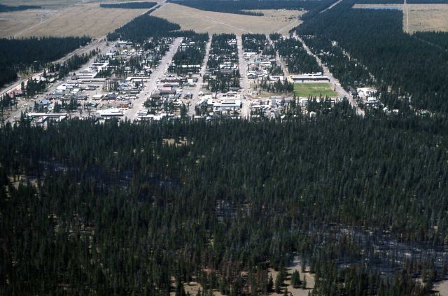 Aerial view of West Yellowstone Picture