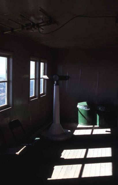Interior of Mt Washburn fire lookout Picture