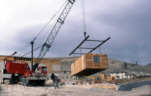 Construction of new Yellowstone Park Company employee dorm in Mammoth Hot Springs Picture