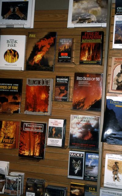 Yellowstone Association book exhibit at the Albright Visitor Center at Mammoth Hot Springs Picture