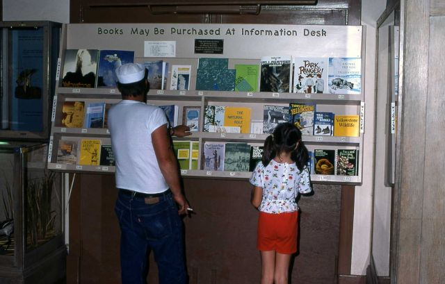 Book sales area at Fishing Bridge Visitor Center Picture