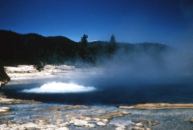 Turquoise Pool, pre-earthquake - note bridge at left of picture Picture