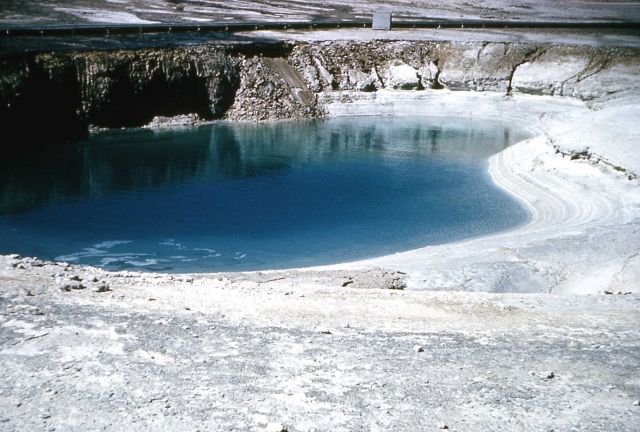 Turquoise Pool after the 1959 earthquake Picture