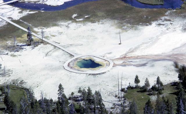 Aerial view of Emerald Pool Picture