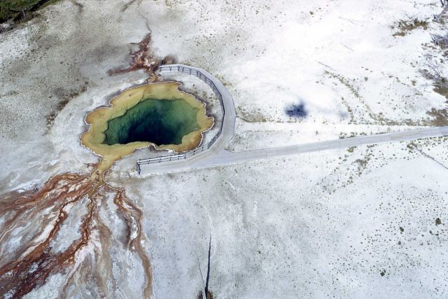 Aerial view of Emerald Pool Picture