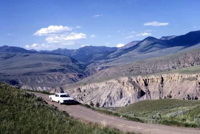 Old road from Mammoth to Gardiner Picture