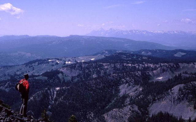 Tetons from Mt Sheridan Picture