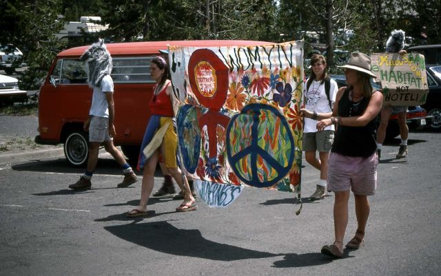 Earth First demonstration Picture