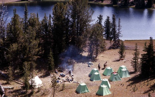 Backcountry camp at High Lake Picture