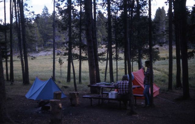 Tent campsite at Norris Picture