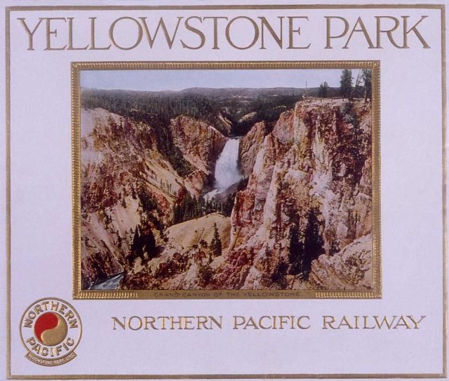 Northern Pacific Railroad brochure back cover - 