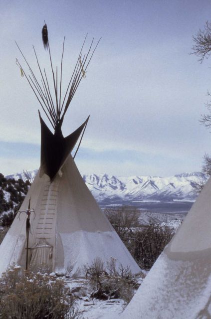 Teepee near Stckton, Utah - History - Indians Picture