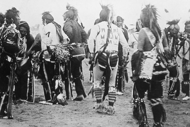 Bannock men at dance - History - Indians Picture