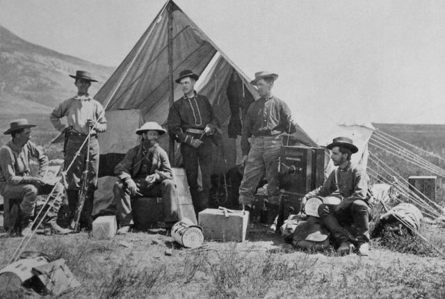 Hayden expedition in camp Picture