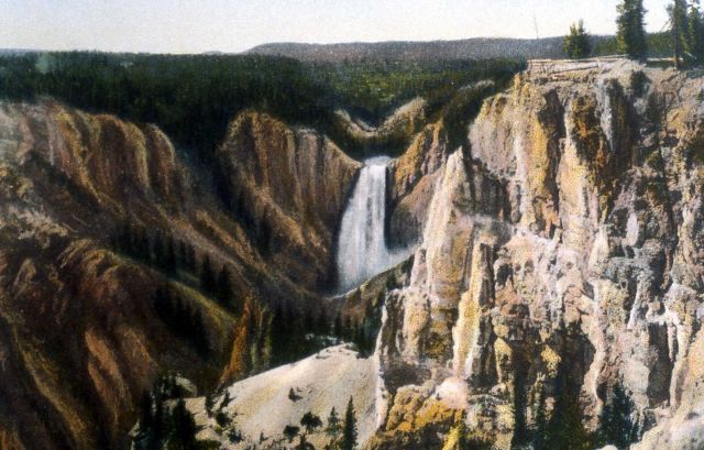 Postcard of the Lower Falls Picture
