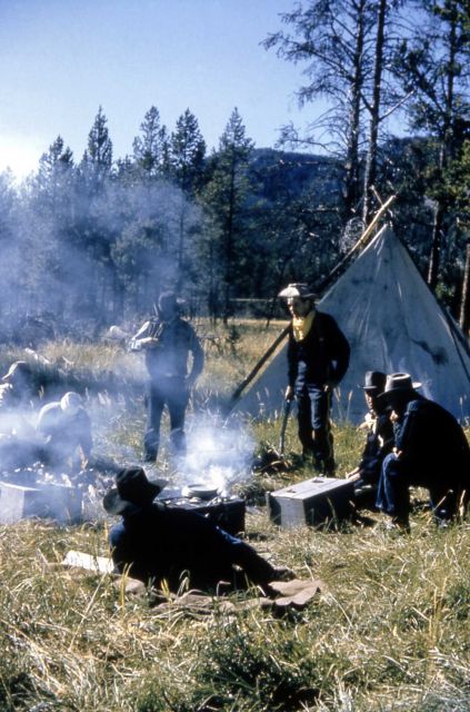 Re-enactment of Washburn-Langford camp at Madison Picture