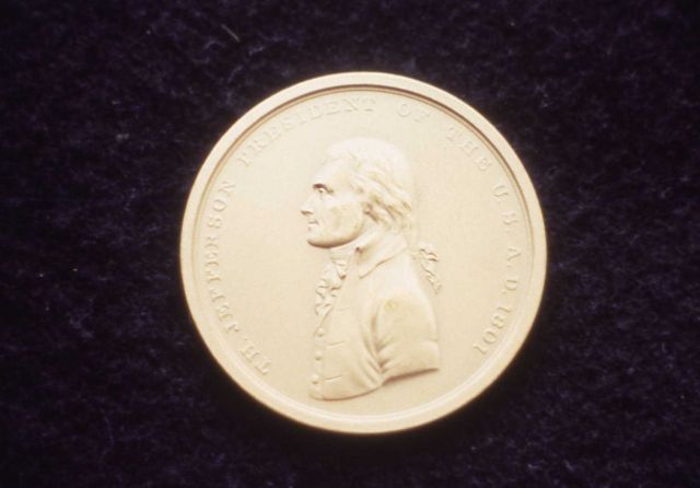 Brass Jefferson Medal (replica), given to the Indians by Lewis & Clark Picture