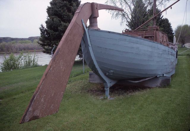 Replica of keel boat used by Lewis & Clark, Fort Benton, Montana Picture