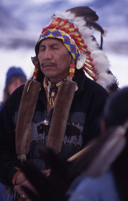 Arvol Looking Horse, spiritual leader (at ceremony in honor of slain bison) Picture